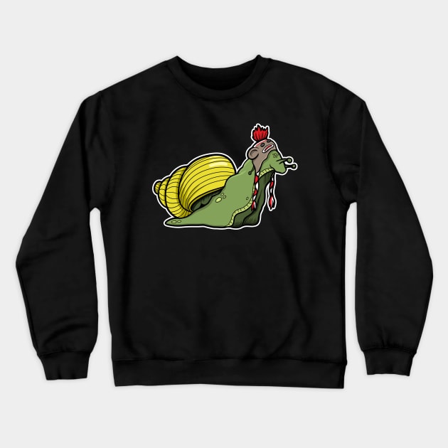 Sock monkey hat snail Crewneck Sweatshirt by Spectralstories